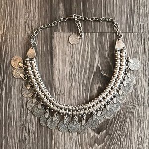 Silver clasp necklace